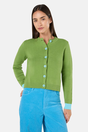 Gorman NZ - Limewire Cotton Cardigan - lime