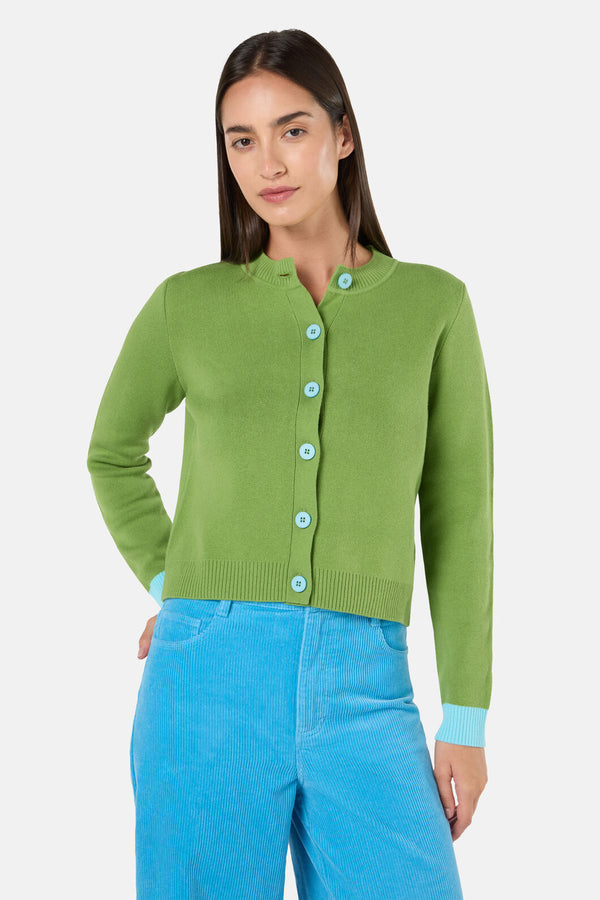 Gorman NZ - Limewire Cotton Cardigan - lime