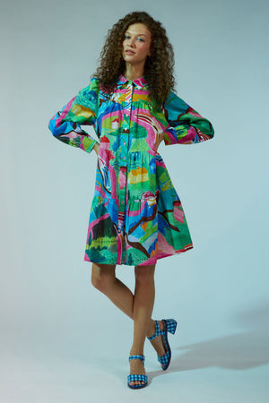 Gorman NZ - Mountain Magic Shirt Dress - print