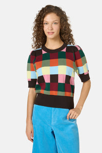 Gorman NZ - Camp Check Cotton Knit Top - check