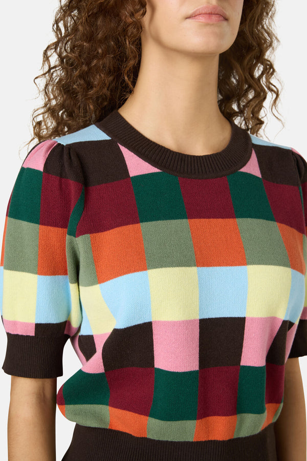 Gorman NZ - Camp Check Cotton Knit Top - check