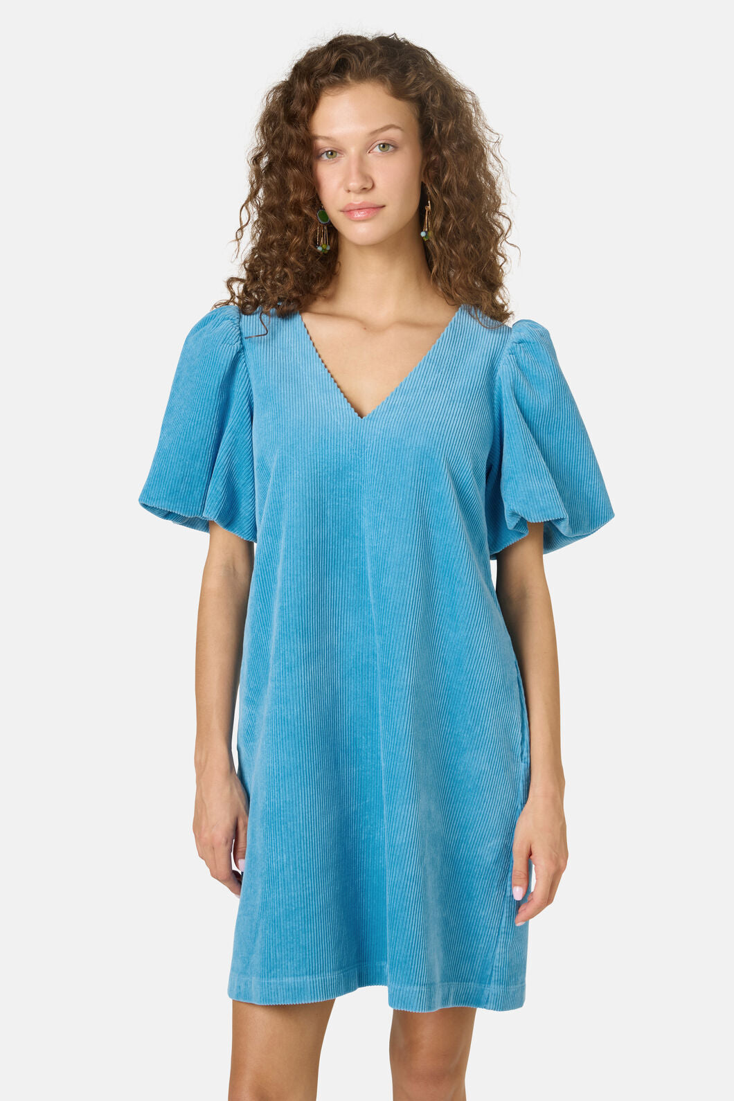 Gorman NZ - Tallulah Corduroy Smock Dress - light-blue