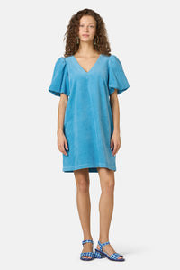 Gorman NZ - Tallulah Corduroy Smock Dress - light-blue