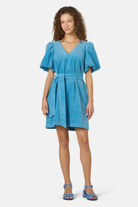 Gorman NZ - Tallulah Corduroy Smock Dress - light-blue