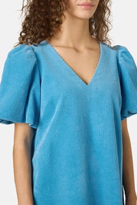 Gorman NZ - Tallulah Corduroy Smock Dress - light-blue