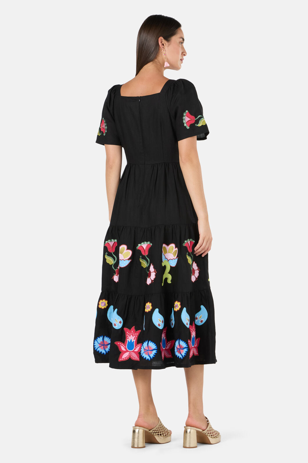 Gorman NZ - Paisley Parade Tiered Dress - black