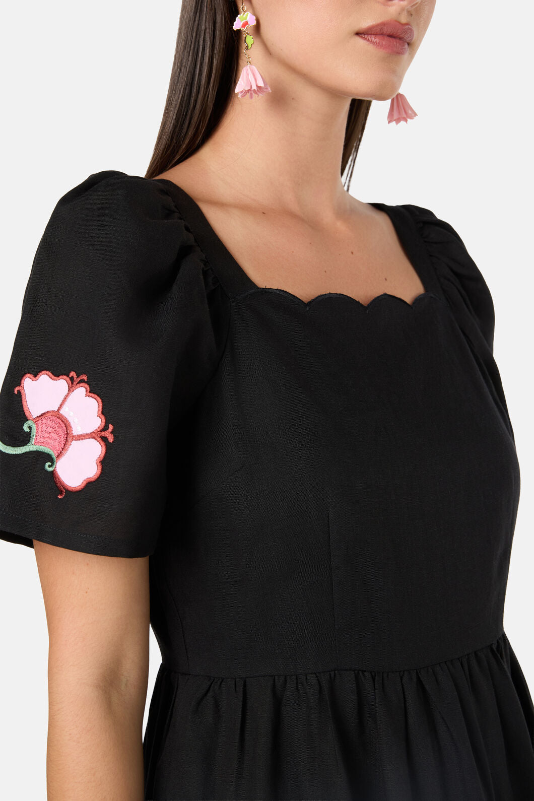 Gorman NZ - Paisley Parade Tiered Dress - black