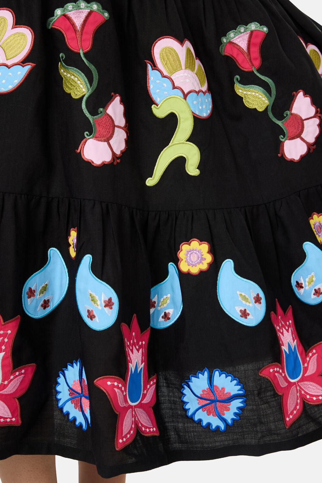 Gorman NZ - Paisley Parade Tiered Dress - black