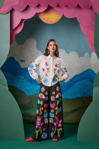 Gorman NZ - Paisley Parade Print Pant - black