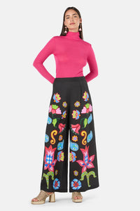 Gorman NZ - Paisley Parade Print Pant - black