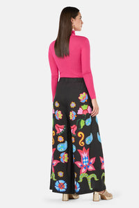 Gorman NZ - Paisley Parade Print Pant - black