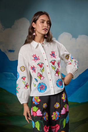 Gorman NZ - Paisley Parade Blouse - white