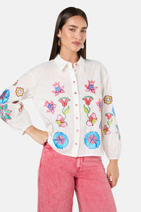 Gorman NZ - Paisley Parade Blouse - white