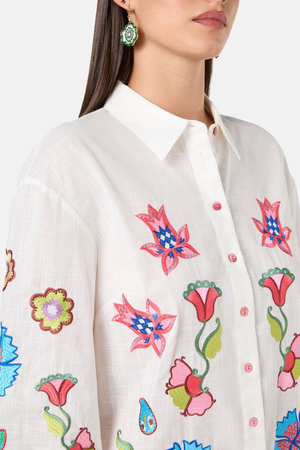 Gorman NZ - Paisley Parade Blouse - white