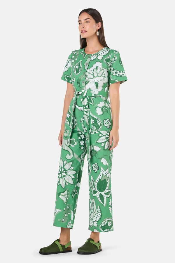 Gorman NZ - Paisley Parade Boiler Suit - green