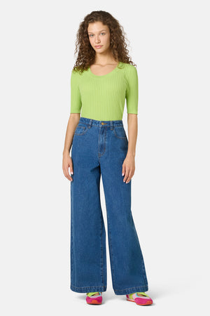 Gorman NZ - Ava Organic Cotton Jean - mid-blue