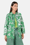 Gorman NZ - Paisley Parade Denim Shacket - green