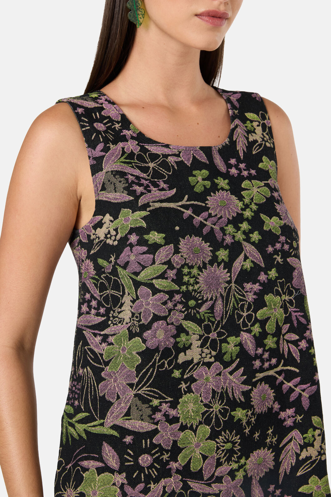 Gorman NZ - Floral Flight Denim Mini Dress - black