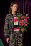 Gorman NZ - Floral Flight Denim Bomber - black