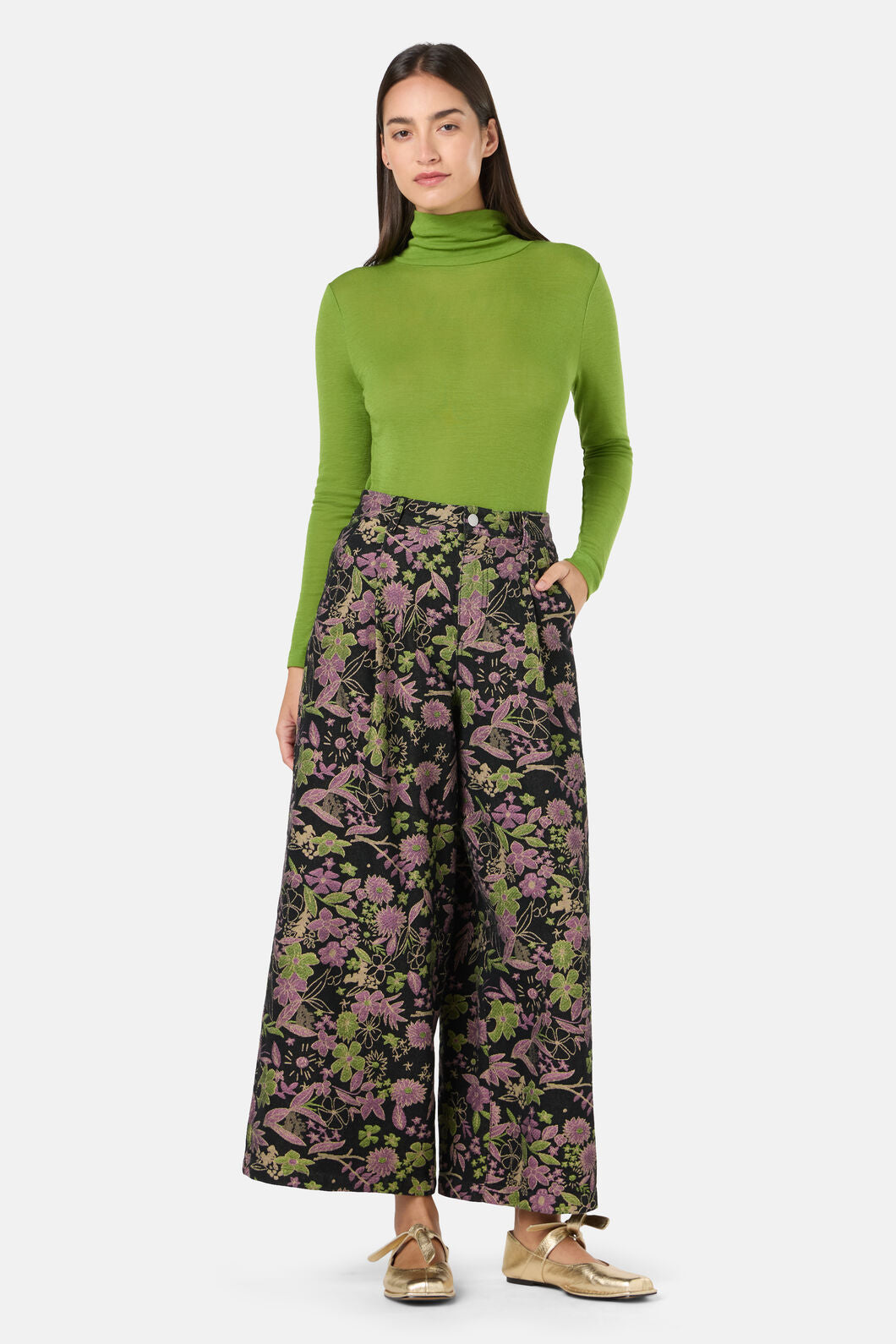 Gorman NZ - Floral Flight Denim Skort - black