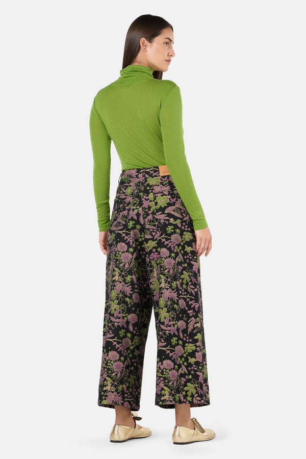 Gorman NZ - Floral Flight Denim Skort - black