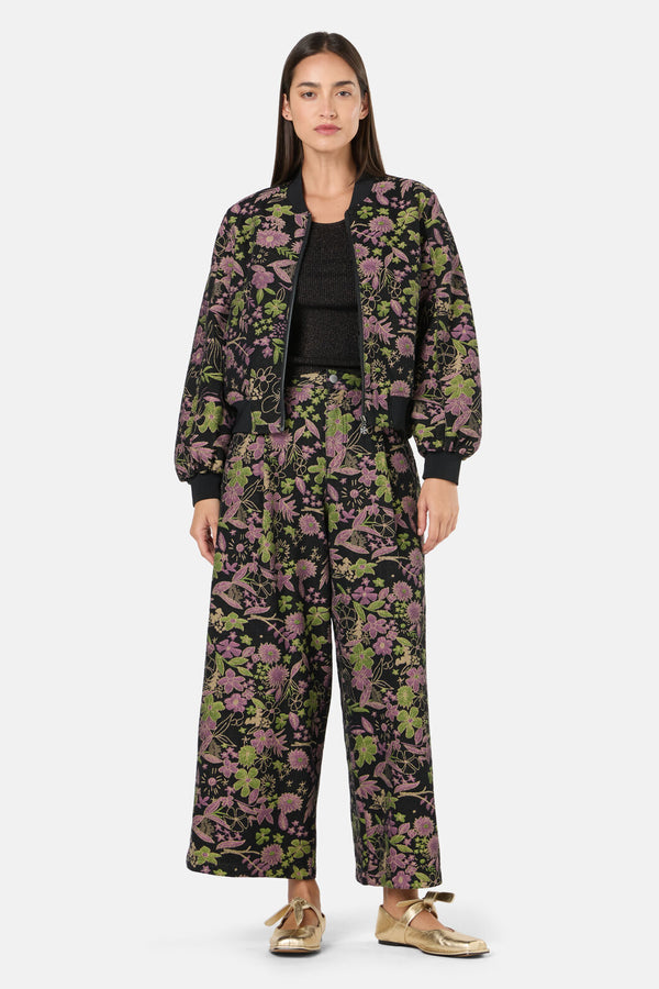 Gorman NZ - Floral Flight Denim Skort - black