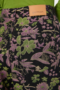 Gorman NZ - Floral Flight Denim Skort - black