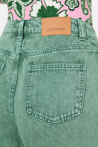 Gorman NZ - Kara Denim Skort - green