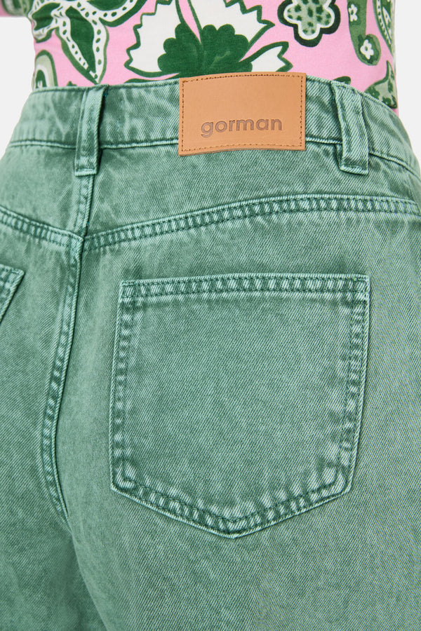 Gorman NZ - Kara Denim Skort - green