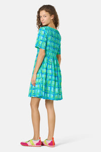 Gorman NZ - Montage Check Shirring Dress - check