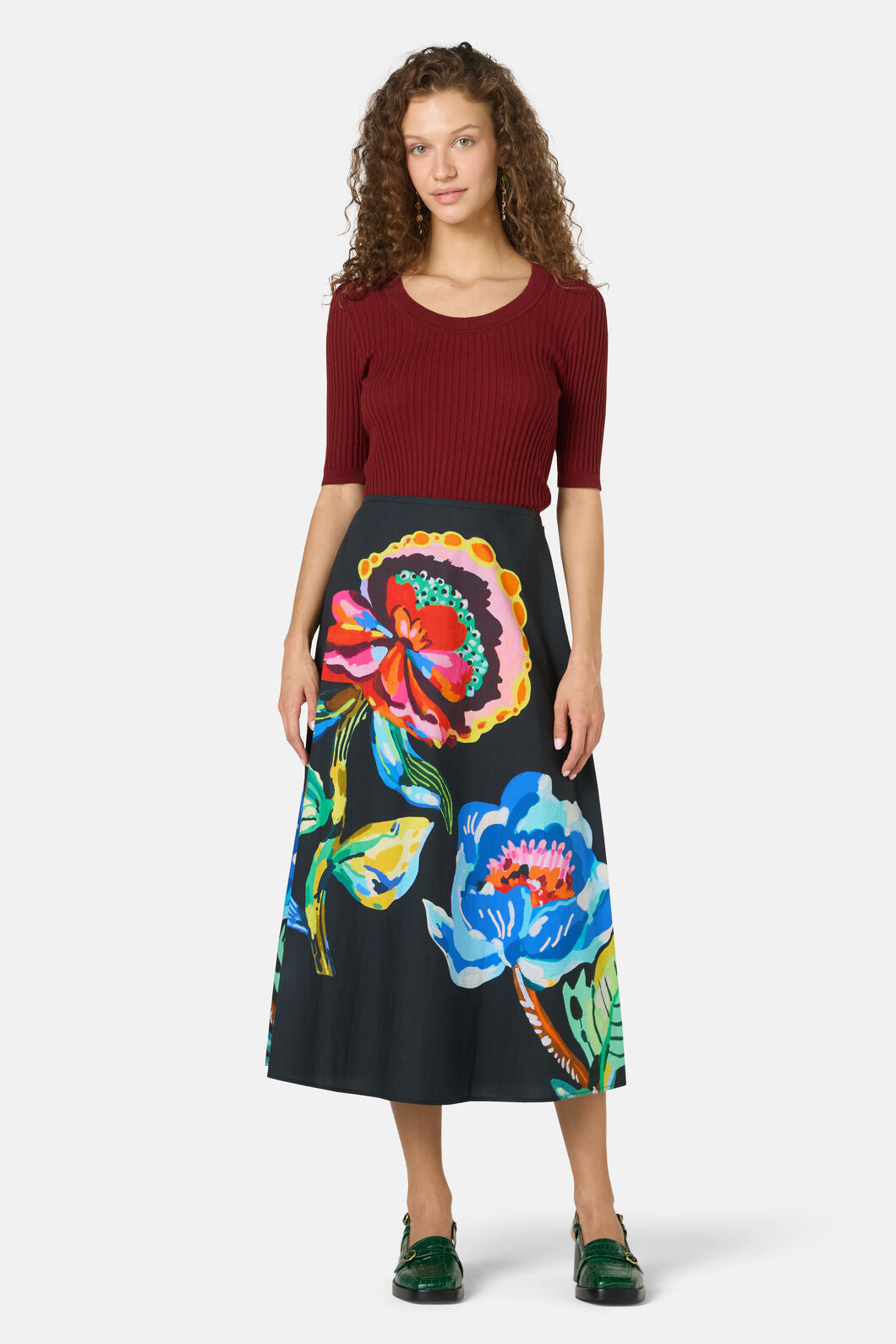 Gorman NZ - Allegra Scooped Neck Knit Top - plum