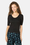 Gorman NZ - Ballet Rib Knit Top - black