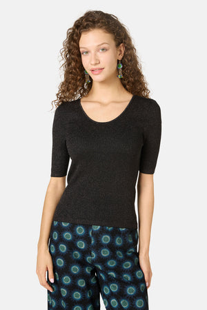 Gorman NZ - Ballet Rib Knit Top - black