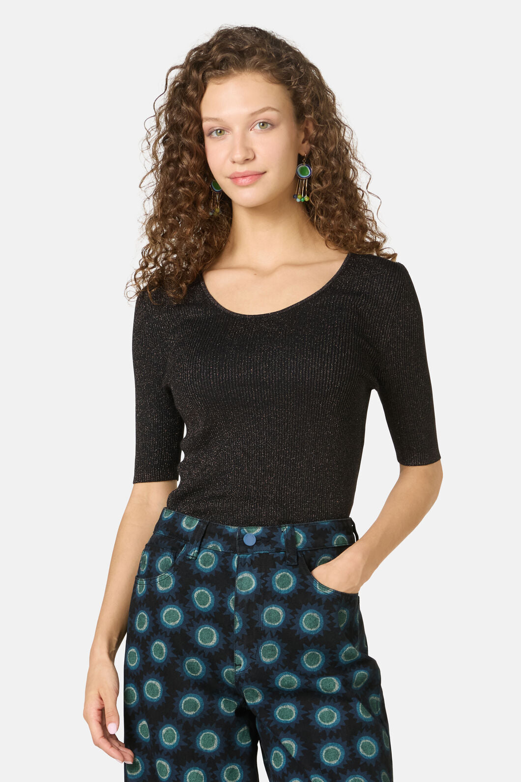 Gorman NZ - Ballet Rib Knit Top - black