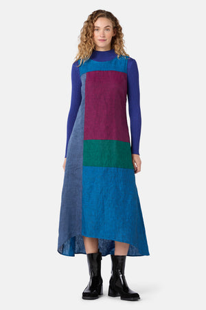 Gorman NZ - Inky Spliced Linen Dress - multi