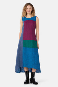 Gorman NZ - Inky Spliced Linen Dress - multi