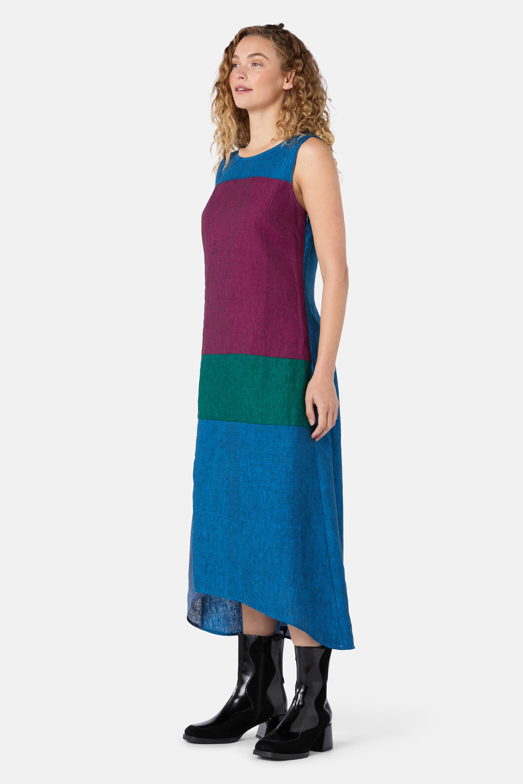 Gorman NZ - Inky Spliced Linen Dress - multi
