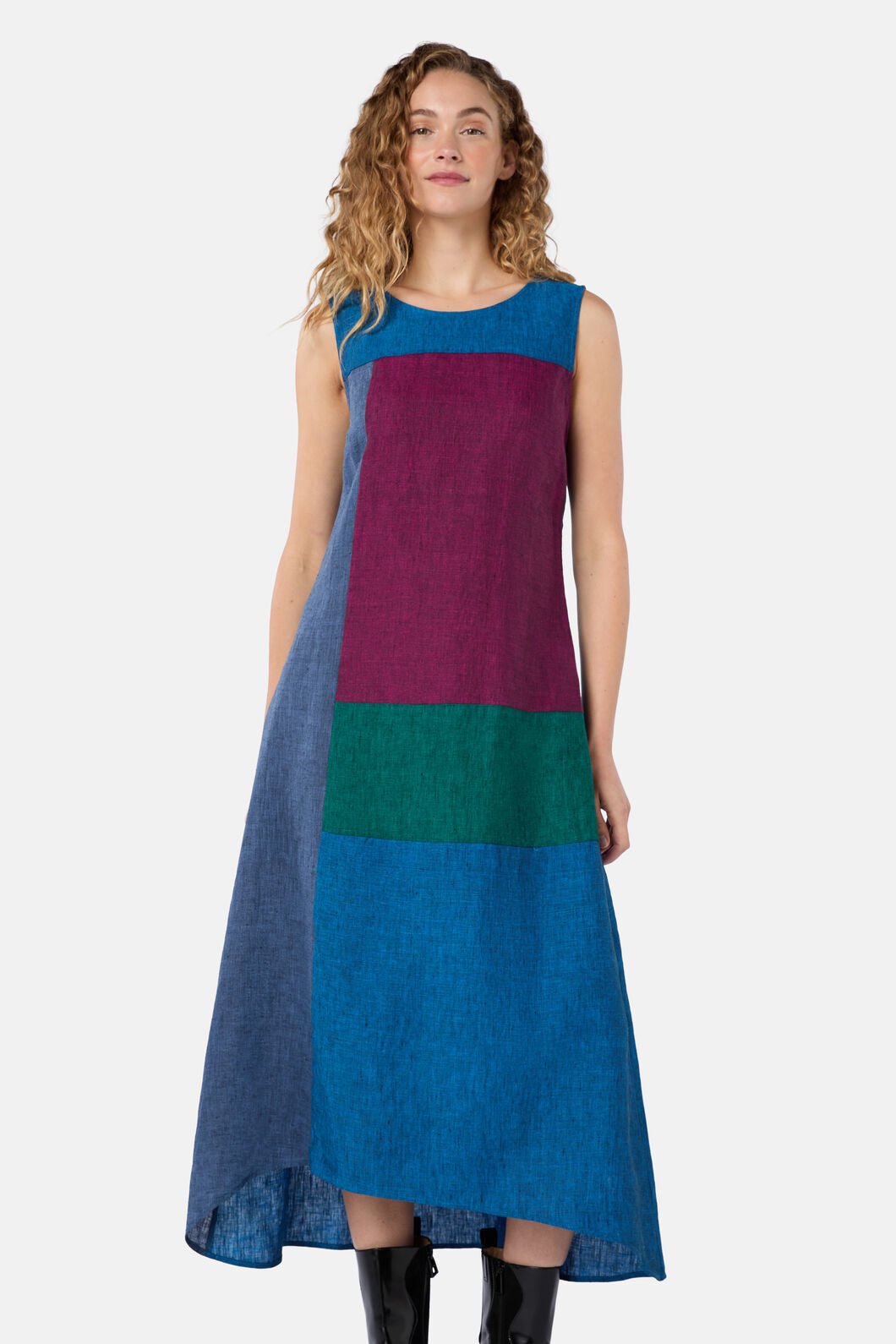 Gorman NZ - Inky Spliced Linen Dress - multi