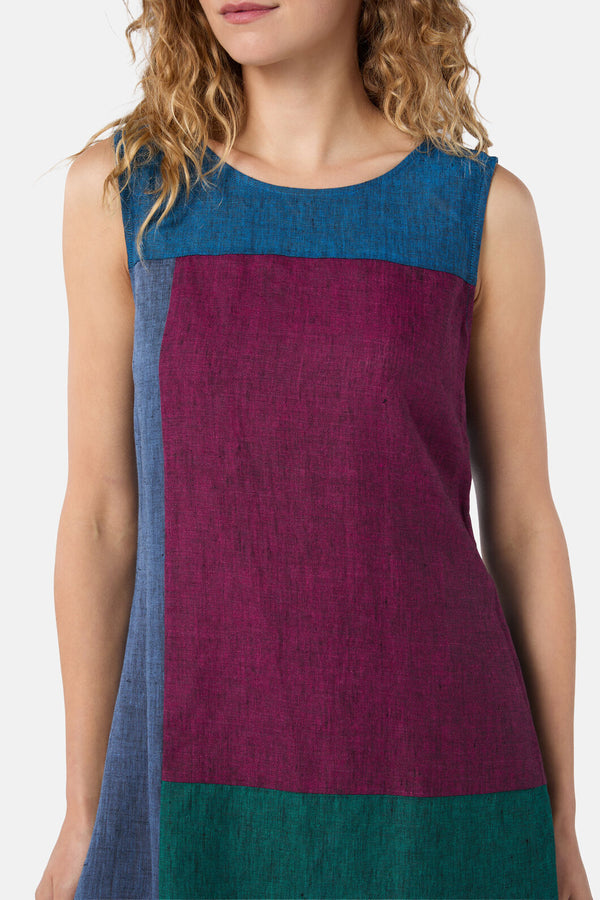 Gorman NZ - Inky Spliced Linen Dress - multi