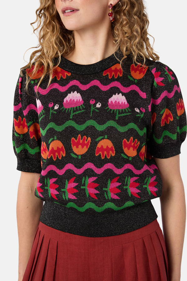 Gorman NZ - Pretty Protea Knit Top - multi
