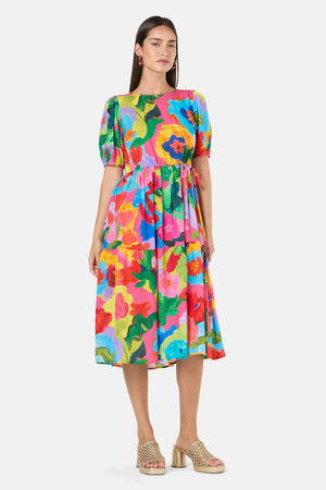 Gorman NZ - Expressionist Tiered Dress - print