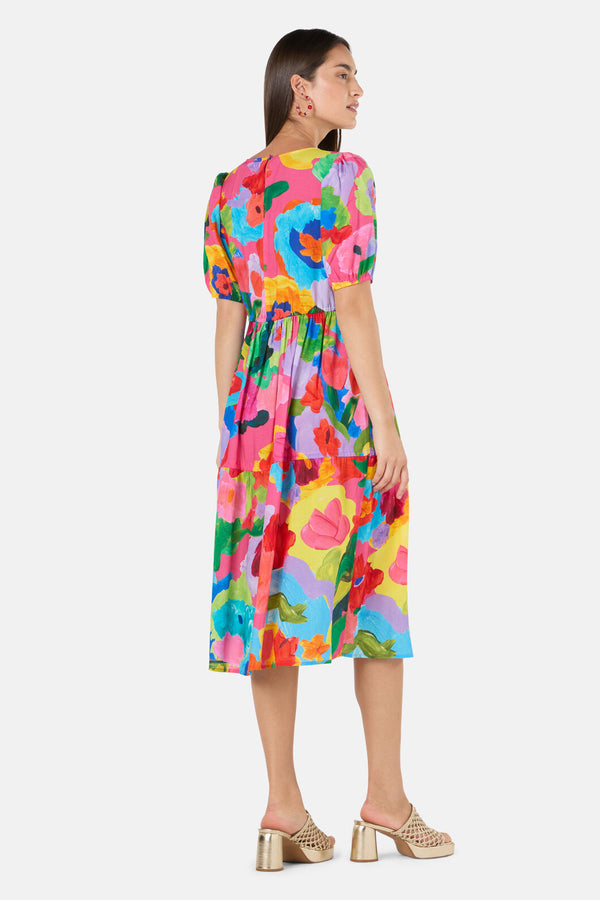 Gorman NZ - Expressionist Tiered Dress - print