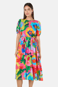 Gorman NZ - Expressionist Tiered Dress - print