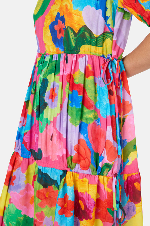 Gorman NZ - Expressionist Tiered Dress - print