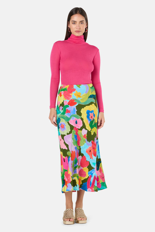 Gorman NZ - Expressionist Slip Skirt - print