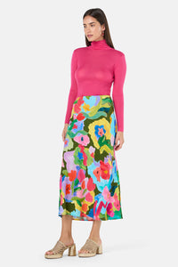 Gorman NZ - Expressionist Slip Skirt - print