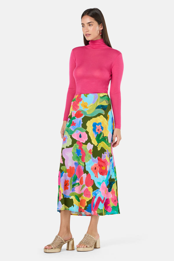 Gorman NZ - Expressionist Slip Skirt - print