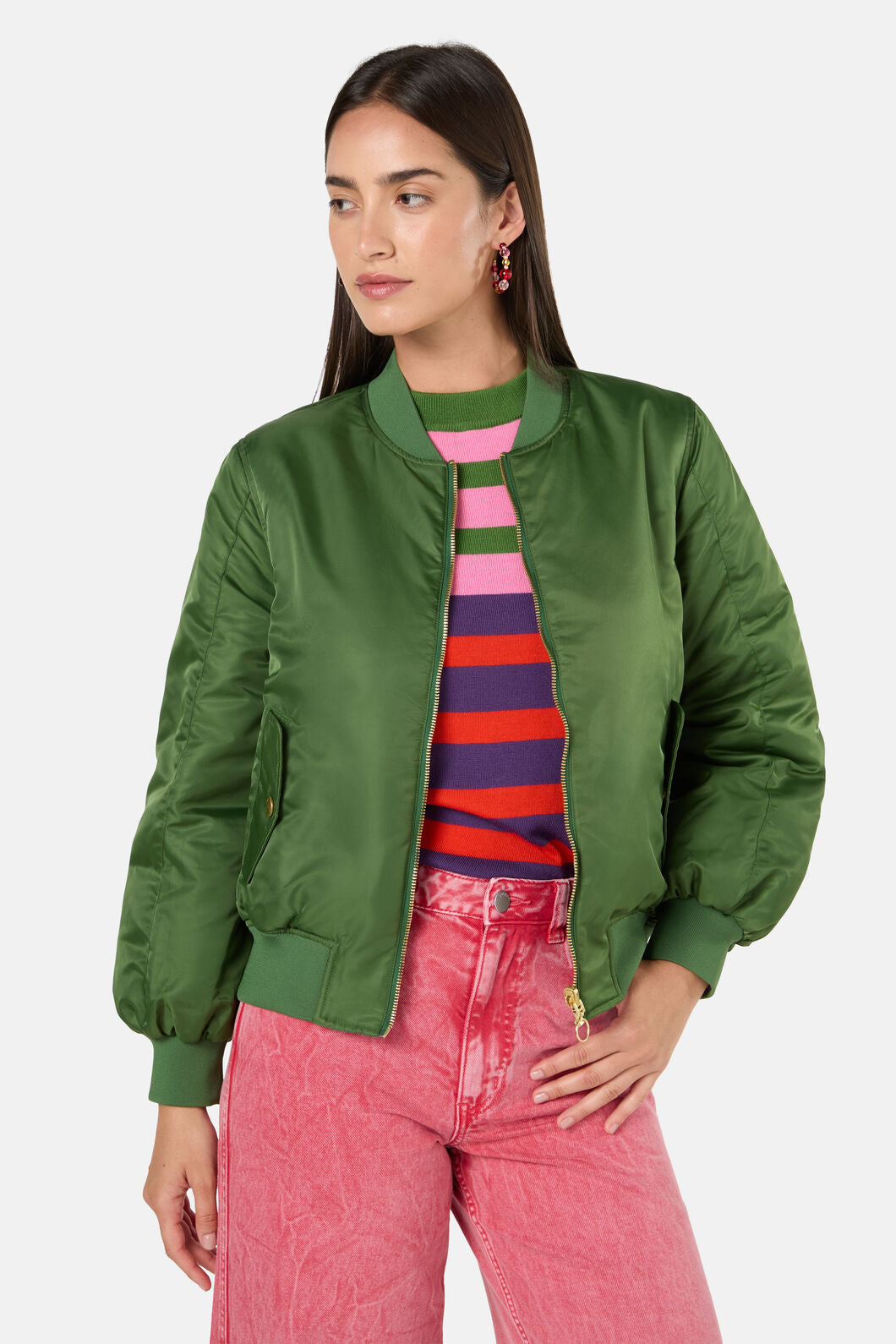 Gorman NZ - Expressionist ReversibleBomber - olive