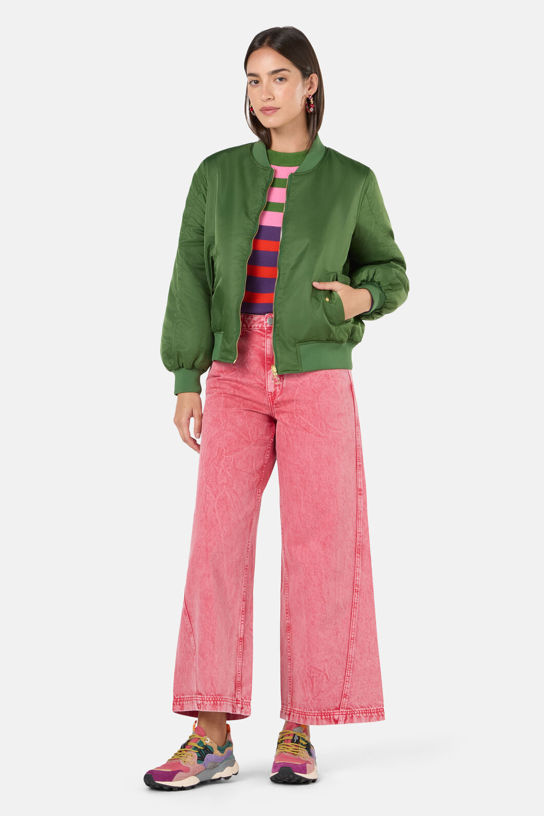 Gorman NZ - Expressionist ReversibleBomber - olive