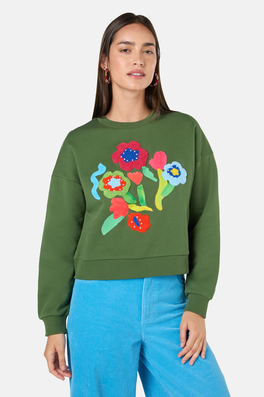 Gorman NZ - Expressionist Emb Sweater - olive